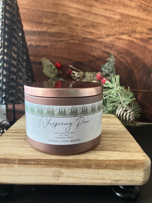 Whispering Pines Candle Tin