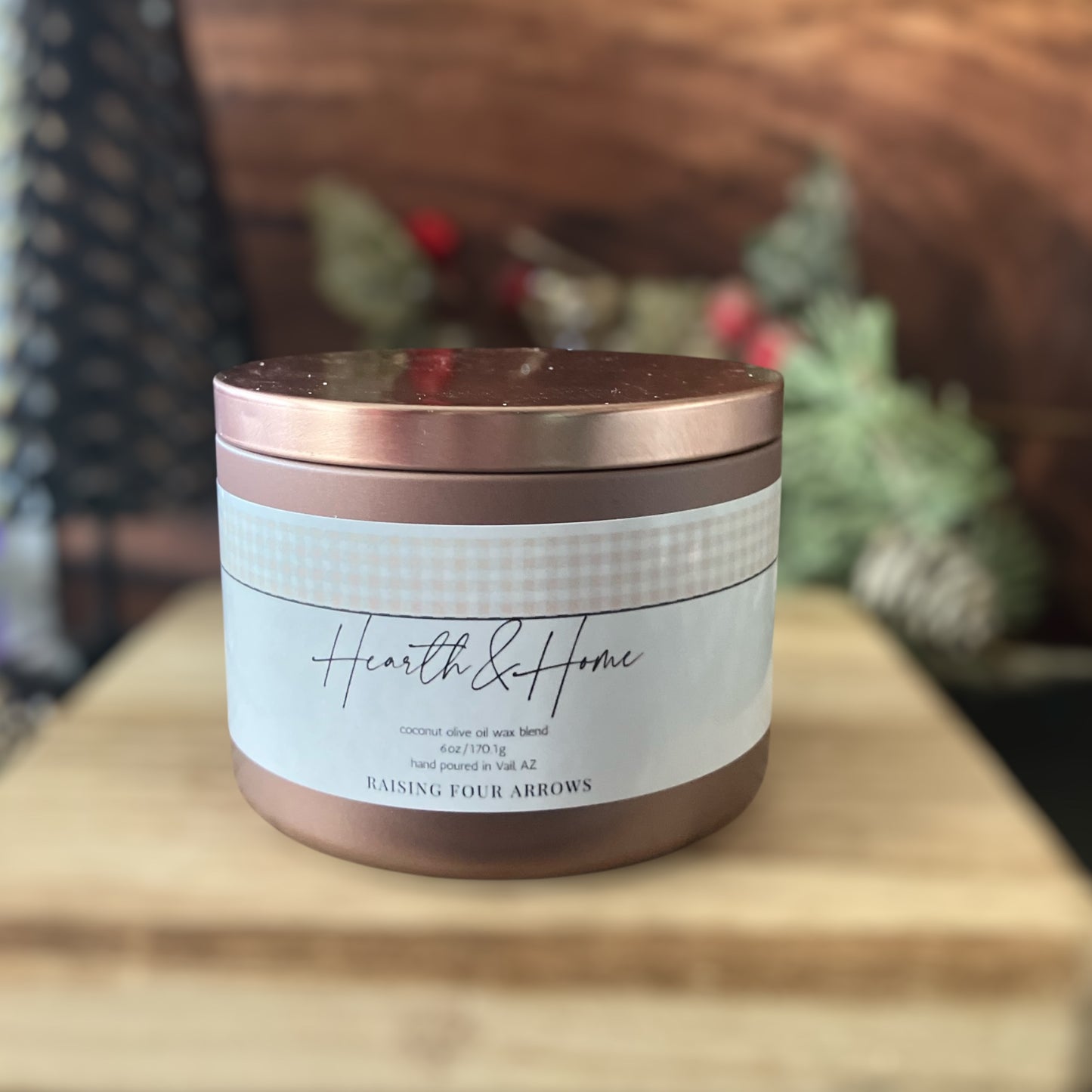 Home and Hearth Candle Tin