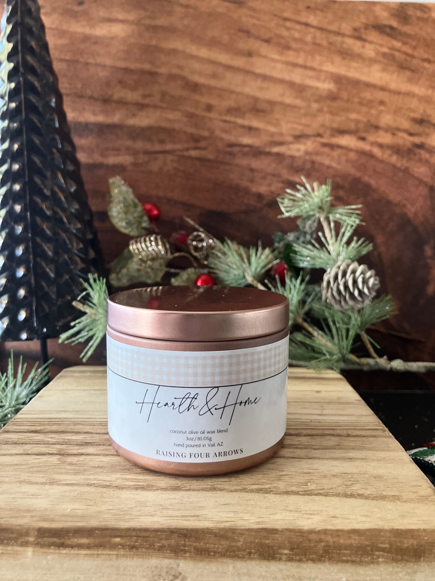 Home and Hearth Candle Tin