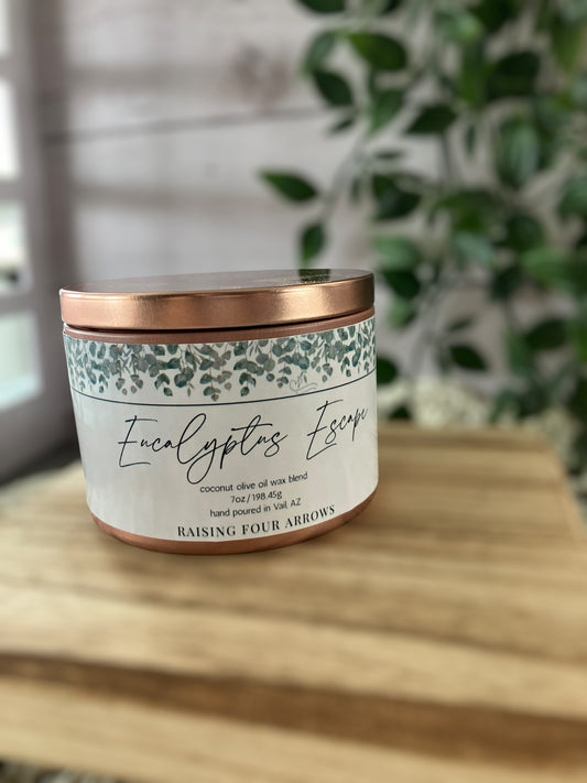 Eucalyptus Escape Candle Tin
