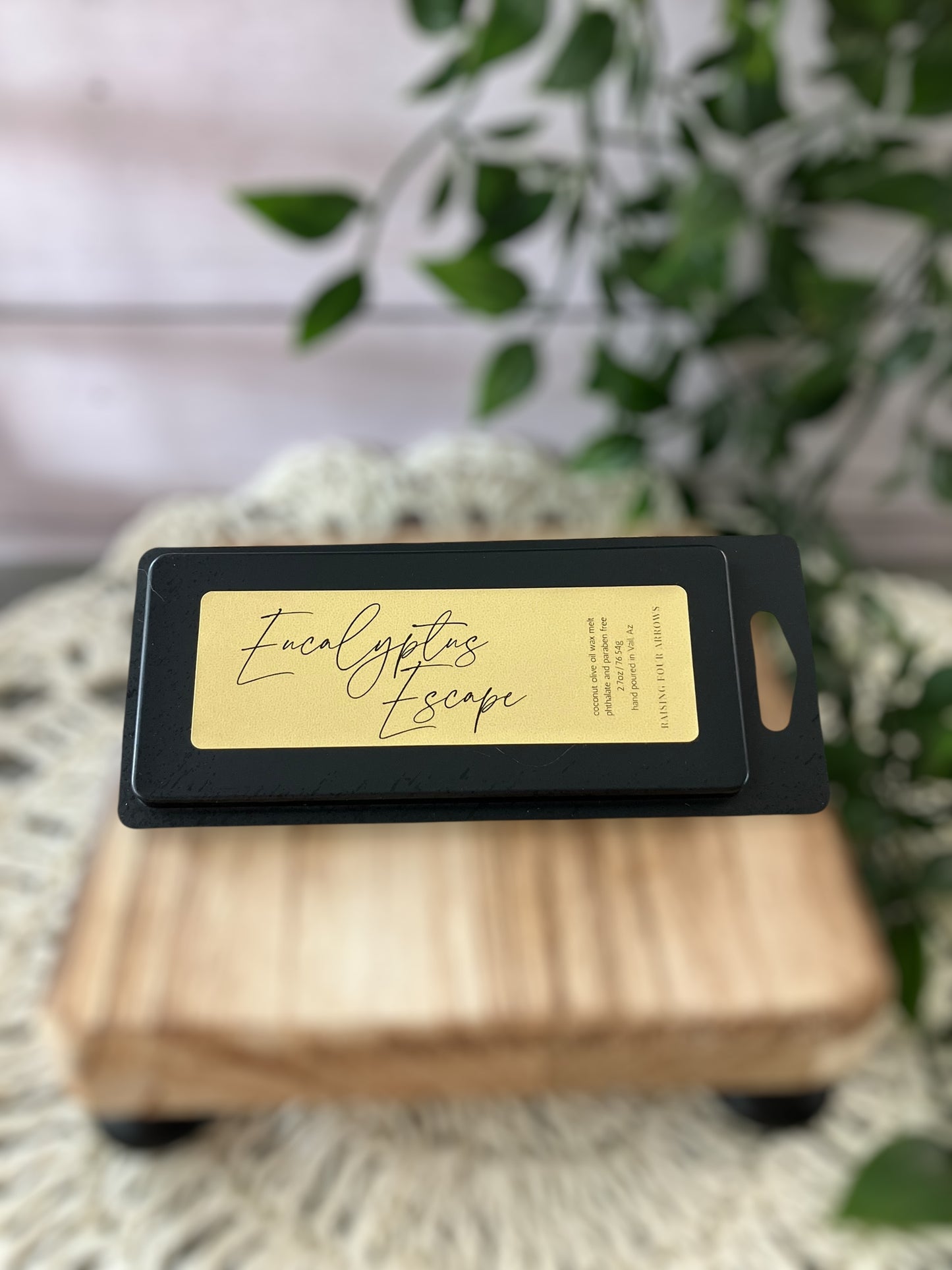 Matte Black Wax Melt Snap Bars