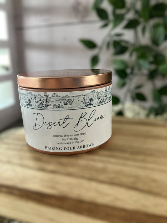 Desert Bloom Candle Tin