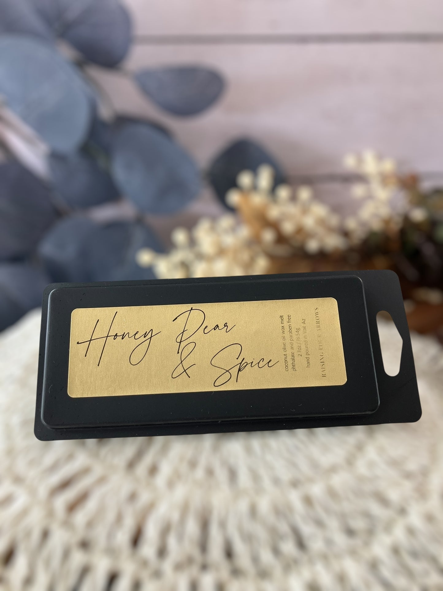 Matte Black Wax Melt Snap Bars