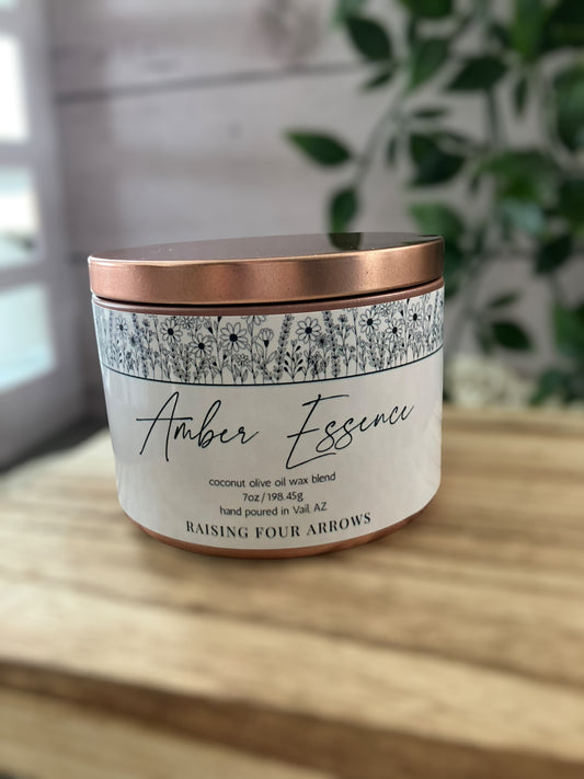 Amber Essence Candle Tin