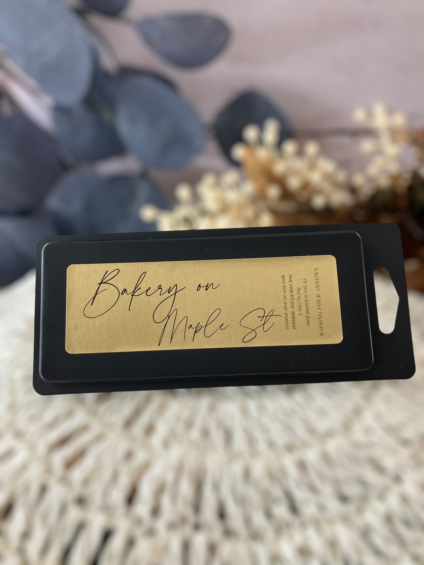 Matte Black Wax Melt Snap Bars